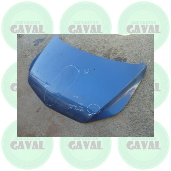 Capot Chevrolet Sail 2012-2014 (abollado, con masilla) - Imagen 3