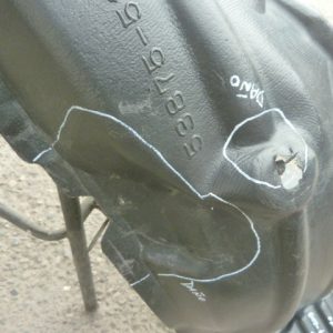 Guardafango toyota yaris sedan 2007 2013 delantero copiloto daños