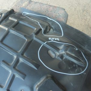 Guardafango chevrolet tracker 2021 2023 delantero chofer daños