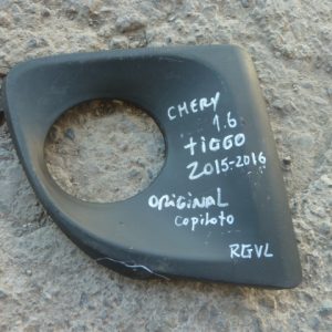 moldura bisel tapa parachoq copiloto chery tiggo 2015 2016 daño