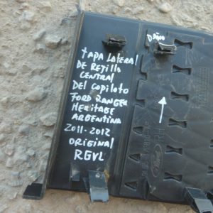 moldura bisel tapa parachoq copiloto ranger argentina 2011 daños