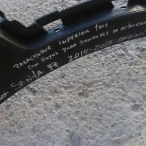 parachoque inferior trasero hyundai santa fe 2013 2014 2015 daños