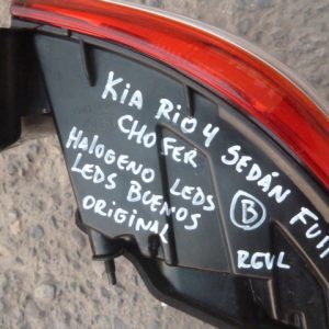 foco kia rio 4 sedan full 2016 2017 trasero chofer halog/leds usado