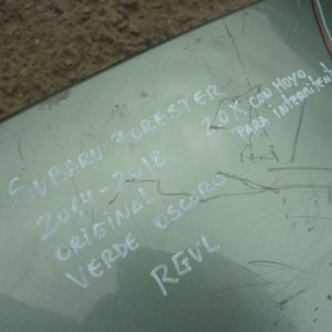 tapabarro subaru forester 2014 2018 delantero chofer daños