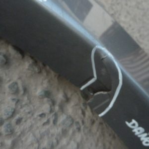 moldura l200 dakar 2017 2018 trasera copiloto original – daños