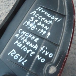 foco accent sedan 1998 1999 trasero copiloto alternativo usado