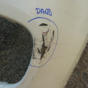 parachoque kia rio 5 hatchback 2015 2017 trasero daños