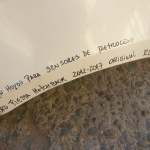 parachoque ford fiesta hatchback 2012 2017 trasero original daños