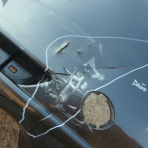 parachoque mazda 3 sedan 2021 2023 trasero original daños