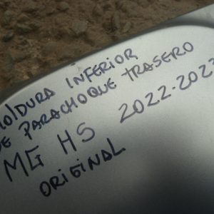 moldura mg hs 2022 2023 inferior parachoque trasero daños