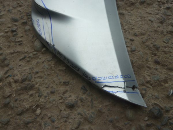 moldura mg hs 2022 2023 inferior parachoque trasero daños - Imagen 4