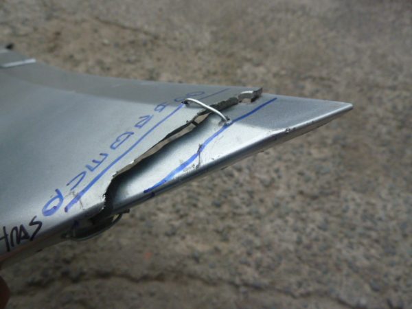 moldura mg hs 2022 2023 inferior parachoque trasero daños - Imagen 5