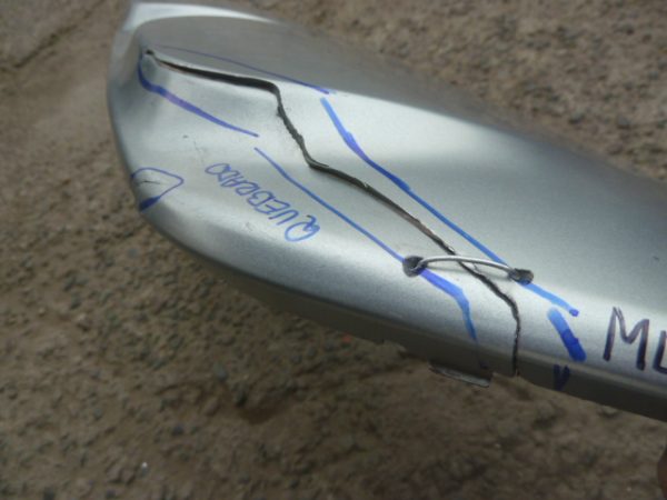 moldura mg hs 2022 2023 inferior parachoque trasero daños - Imagen 6
