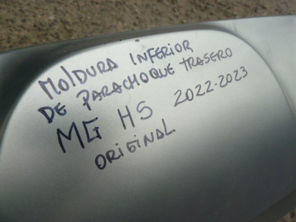moldura mg hs 2022 2023 inferior parachoque trasero daños - Imagen 7