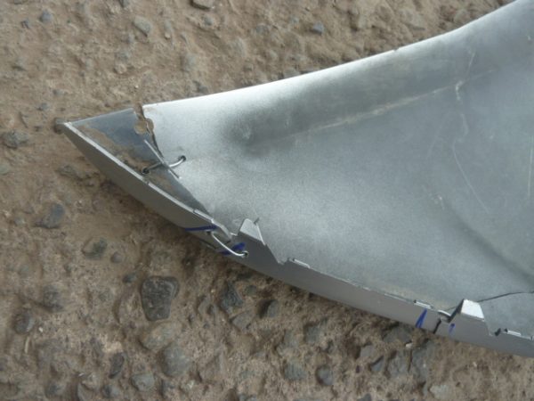 moldura mg hs 2022 2023 inferior parachoque trasero daños - Imagen 9