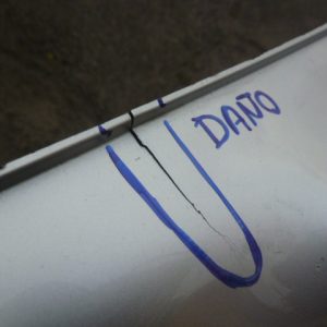 moldura changan cs1 cross 2014 2017 inferr parach trasero daños