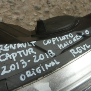 optico renault captur 2013 2014 2016 2018 copiloto – dañado