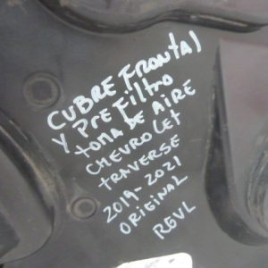 cubre frontal prefiltro chevrolet traverse 2019 2021 daños