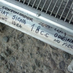 Radiador condensador aire a/c siena idea 1.8 2005-2008 (no pierde)