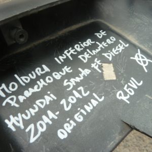 moldura santa fe 2011 2012 inferior parach delantero – daños