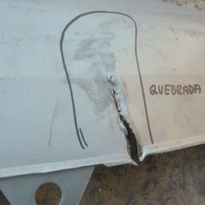 moldura honda crv 2017 2019 inferior parachoque trasero – daños