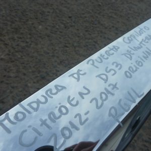 moldura cromada citroen ds3 2012 2017 puerta del copiloto daños