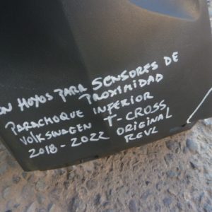 parachoque inferior volkswagen t-cross 2018 2022 delantero daños