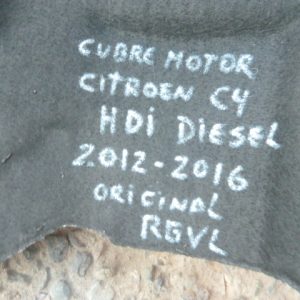 cubre tapa motor citroen c4 hdi diesel 2012 2014 2016