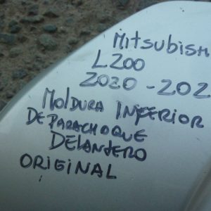 moldura mitsubishi l200 2020 2024 inferior parachoque delantero