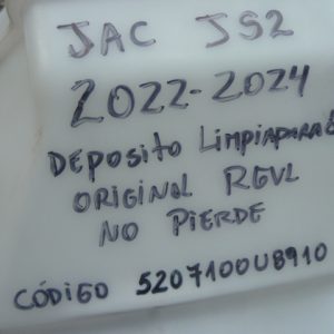 deposito limpiaparabrisa jac js2 2022 2024 – daños