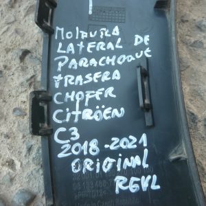moldura citroen c3 2018 2021 lateral parach trasero chofer daños