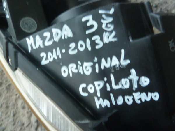optico mazda 3 2011 2012 2013 halógeno copiloto - daños - Imagen 2