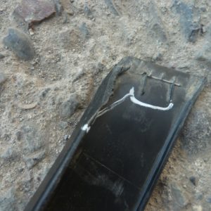 moldura rav4 2013 2015 parachoque delant copiloto daños