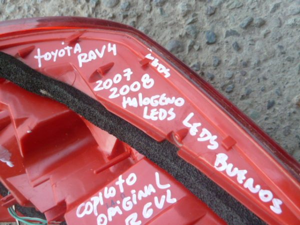 Foco toyota rav4 2007 2008 halogeno/leds trasero copiloto - Imagen 2
