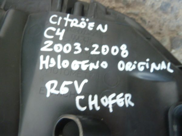 optico citroen c4 2003 2005 2008 chofer halogeno daños - Imagen 5