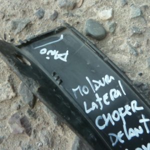 Moldura rav4 2017 2018 parachoque delantero chofer daños