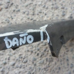 Moldura outlander 2004 2007 costado trasero copiloto daños