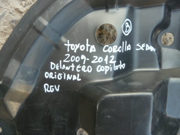 Guardafango toyota corolla 2009 2012 delantero copiloto Original - Imagen 5