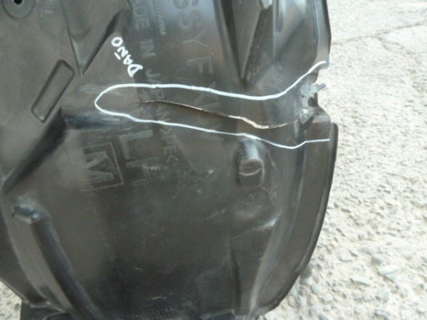Guardafango subaru xv 2012 2015 delantero chofer dañado - Imagen 3