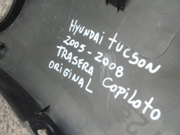 moldura hyundai tucson 2005 2008 costado trasero copiloto - Imagen 2