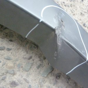 moldura paso rueda ranger raptor 2024 2025 delant copiloto daños