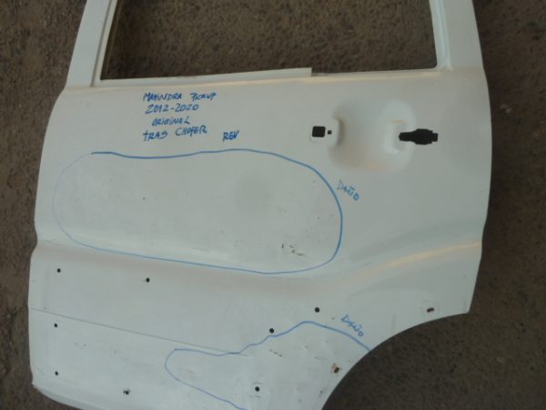 puerta mahindra pick up 2012 2020 trasera chofer  - daños - Imagen 7