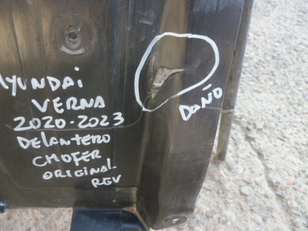 Guardafango hyundai verna 2020 2023 delantero chofer daños - Imagen 5