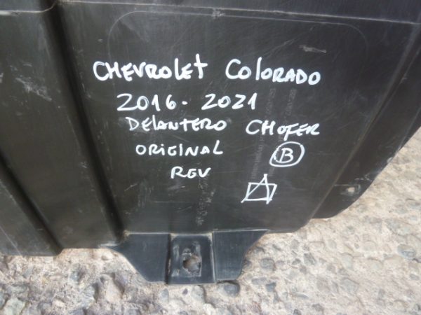 Guardafango chevrolet colorado 2016 2021 delantero chofer - Imagen 4