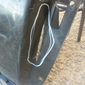 Guardafango hyundai i20 active 2017 2020 delantero chofer daños