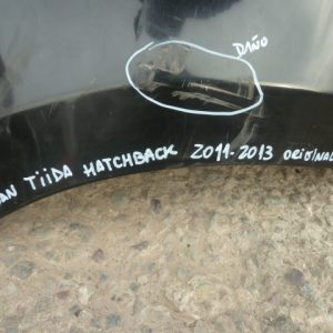 parachoque nissan hatchback 2011 2013 trasero – daños