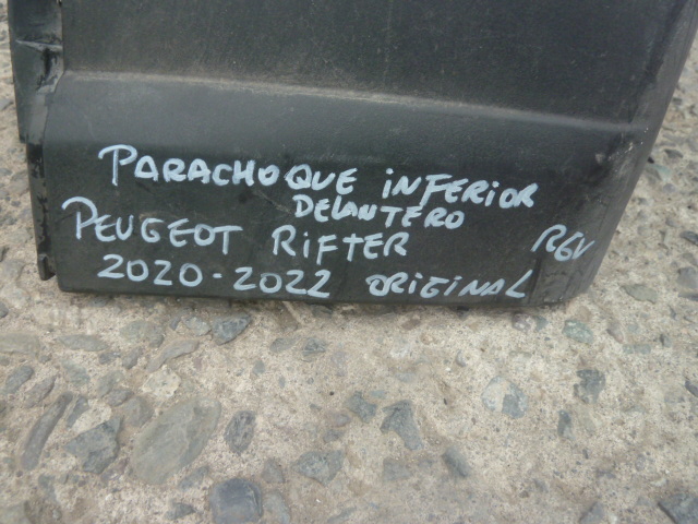 parachoque peugeot rifter 2020 2022 inferior delantero - daños - Imagen 3