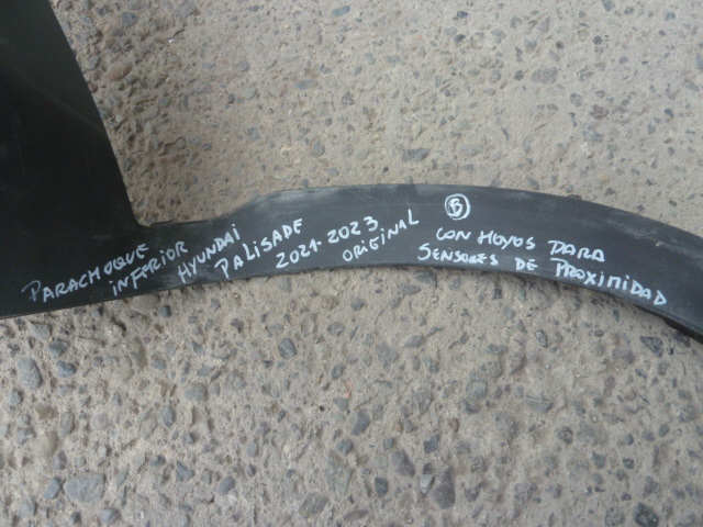 parachoque hyundai palisade 2021 2023 inferior delantero - daños - Imagen 2