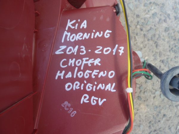 Foco trasero kia morning 2013 2017 original chofer detallitos - Imagen 2