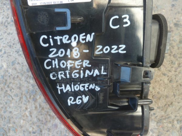 Foco citroen c3 2018 2022 original trasero chofer daños - Imagen 2